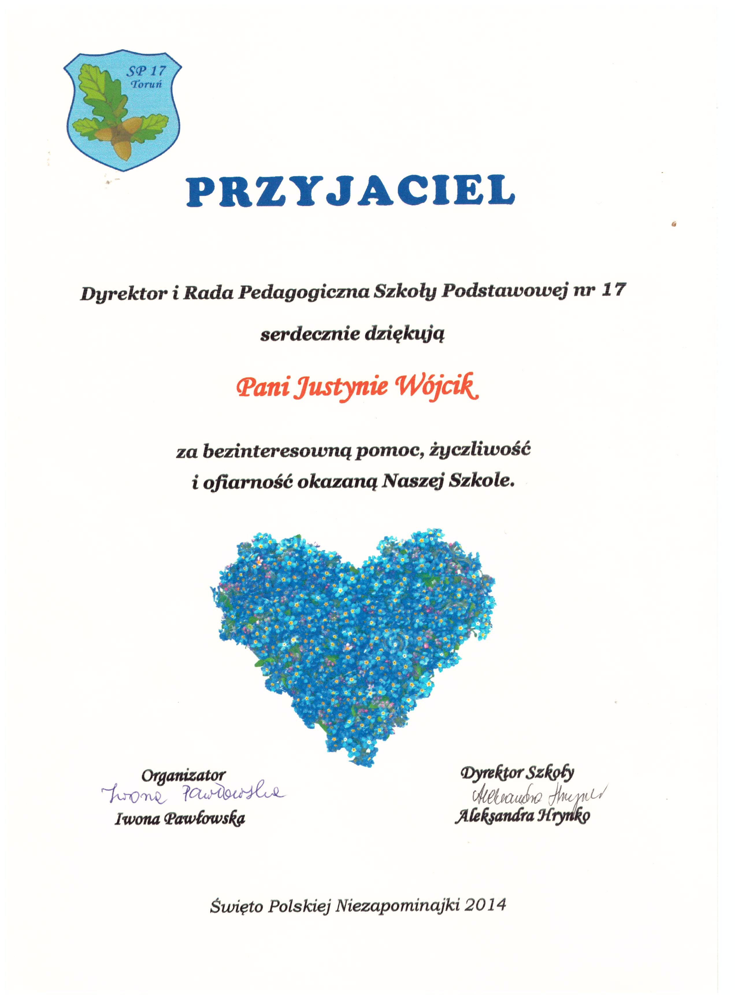 2014 - Święto Polskiej Niezapominajki